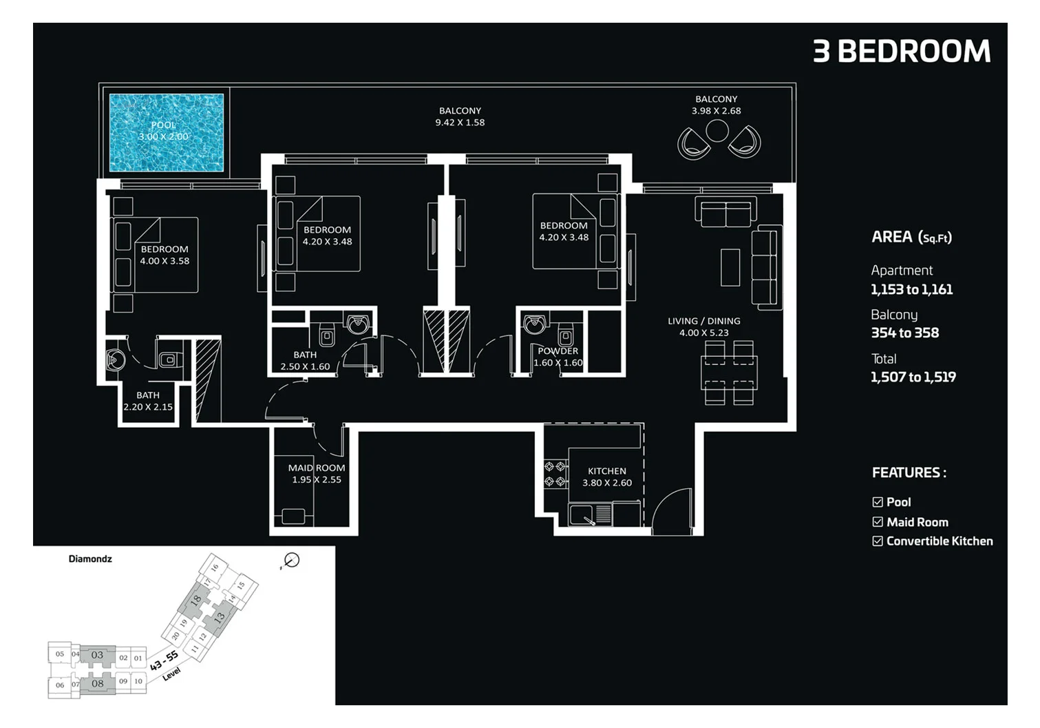 3-bedrooms